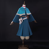 Delicious in Dungeon Marcille Cosplay Costume Blue Dress for Girls Halloween Cosplay Party Suit