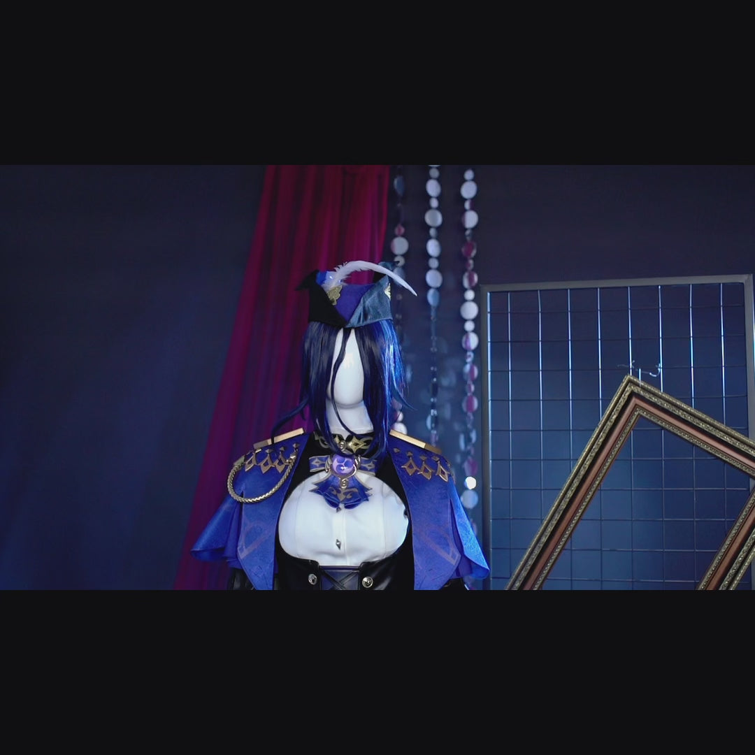 Genshin Impact Clorinde Cosplay Costume Gaming Costume for Girls Cosplay Party Suit