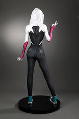 Spider-Man: Across The Spider-Verse Gwen Jumpsuit Cosplay Costume for Girls Fans of Spider-man