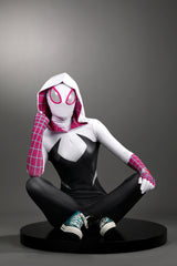 Spider-Man: Across The Spider-Verse Gwen Jumpsuit Cosplay Costume for Girls Fans of Spider-man