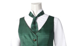 Hogwarts School of Witchcraft and Wizardry Slytherin Schoolgirls' Uniform Cosplay Costume Game Suit for Women