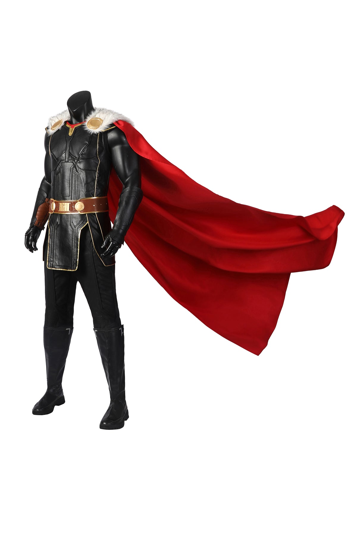 Thor：Love and Thunder Thor Cosplay Costume Red Cloak for Men Halloween Party Cosplay Suit