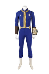 Fallout 4 Cosplay Costume Boys Blue Jumpsuit Game Costume for Men's Party Display Suit