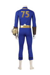 Fallout 4 Cosplay Costume Boys Blue Jumpsuit Game Costume for Men's Party Display Suit