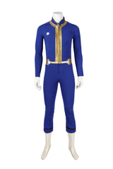 Fallout 4 Cosplay Costume Boys Blue Jumpsuit Game Costume for Men's Party Display Suit