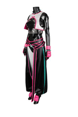 Games Street Fighter 6 Juri Cosplay Costumes Sexy Games Suit for Girls Cosplay Halloween Party Suit