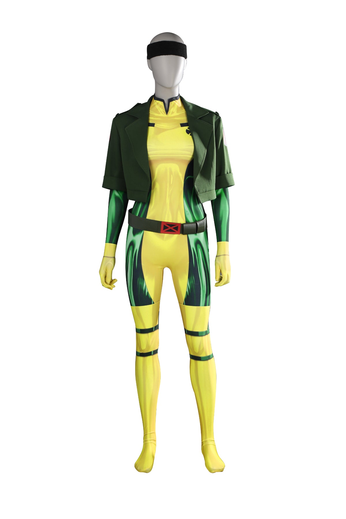 X-Men '97  Rogue Anna Marie Cosplay Costume Halloween Party Jumpsuit for Women Bodysuit