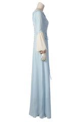 Movie Suit House of the Dragon Alicent Cosplay Costume for Girls Blue Dress Show Party Costume