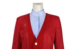 The Hunger Games: The Ballad of Songbirds & Snakes Cosplay Costume Red School Uniform for Women