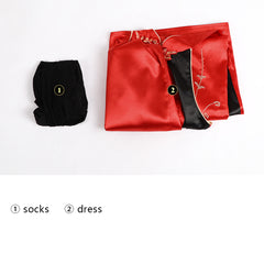 Resident Evil 4 Remak Ada Wong Cosplay Costume for Girls Cheongsam Dress Show Party Suir