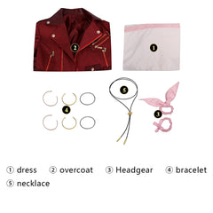 Final Fantasy VII Rebirth Aerith Gainsborough Cosplay Costume Girls Dress Game Costume for Women Halloween Party Suit