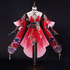 Honkai: Star Rail Sparkle Cosplay Costume Red Suit for Girls Halloween Cosplay Party Costume