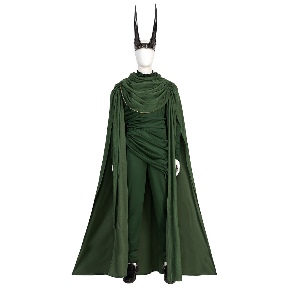 Loki II Movies God of Evil Cosplay Costume Green Suit Cosplay Loki for Men Cosplay Party Suits