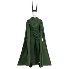 Loki II Movies God of Evil Cosplay Costume Green Suit Cosplay Loki for Men Cosplay Party Suits