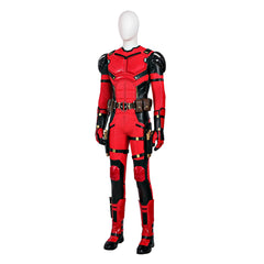 Deadpool & Wolverine Cosplay Costume with Doggie Jumpsuit Deadpool Cosplay Red Costume for Men