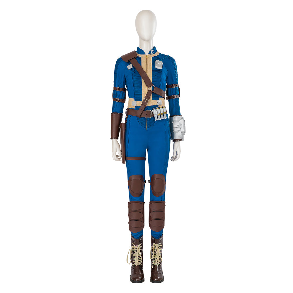 Movie Fallout Lucy Cosplay Costume for Women Blue Costume Cosplay Lucy Suit Party Display