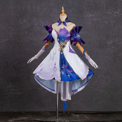 Honkai Star Rail Alice Himora Cosplay Costume Blue Dress for Girls Cosplay Party Costume for Halloween