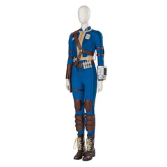 Movie Fallout Lucy Cosplay Costume for Women Blue Costume Cosplay Lucy Suit Party Display