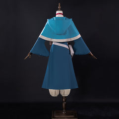 Delicious in Dungeon Marcille Cosplay Costume Blue Dress for Girls Halloween Cosplay Party Suit