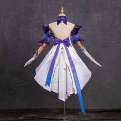 Honkai Star Rail Alice Himora Cosplay Costume Blue Dress for Girls Cosplay Party Costume for Halloween