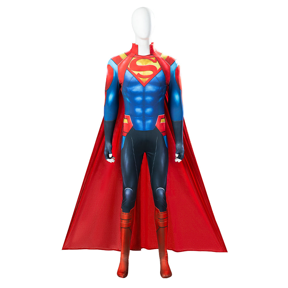 Superhero Jonathan Kent Superboy Cosplay Costume Superboy Jumpsuit for Boys Cosplay Party