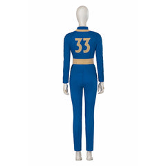 Movie Fallout Lucy Cosplay Costume for Women Blue Costume Cosplay Lucy Suit Party Display