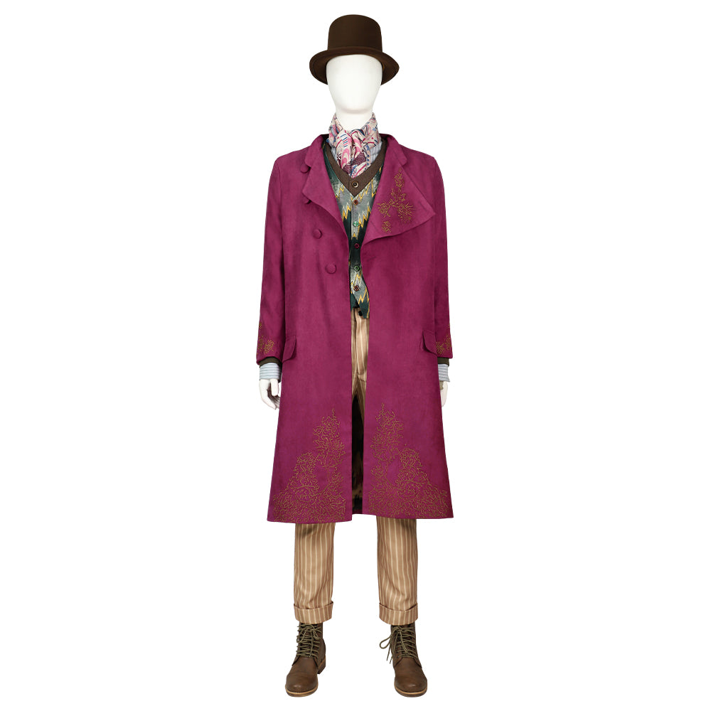 Wonka Movies Cosplay Costume Cosplay Wonka for Men Suit for Cosplay Halloween Party