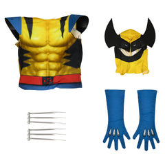 Wolverine Cosplay Costume X-Man Wolverine Costume Jumpsuit Cosplay Bodysuit for Halloween Party Suit