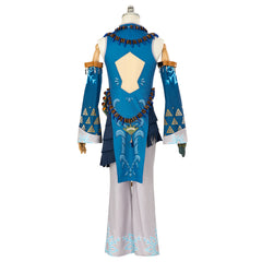 The Legend of Zelda: Tears of the Kingdom Princess Cosplay Costume Blue Suit for Women