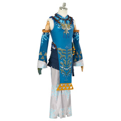 The Legend of Zelda: Tears of the Kingdom Princess Cosplay Costume Blue Suit for Women