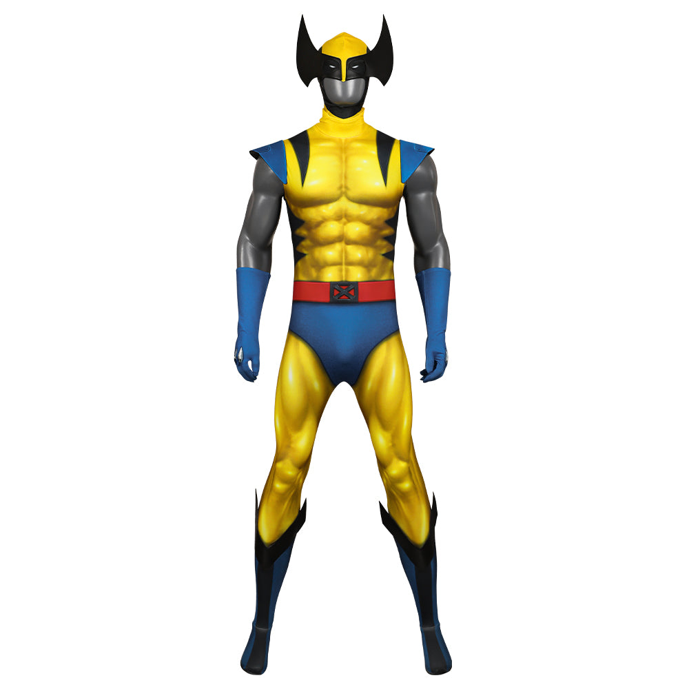 Wolverine Cosplay Costume X-Man Wolverine Costume Jumpsuit Cosplay Bodysuit for Halloween Party Suit