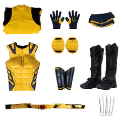 Deadpool 3 Movie Wolverine Cosplay Costume Yellow Suit for Men's Cosplay Party