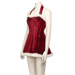 Love Actually Christmas Part Cosplay Costume Red Suit for Girls