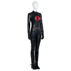 G.I. Joe: Rise of Cobra The Baroness Cosplay Costume Black Jumpsuit for Girls Cosplay COBRA Suit for Halloween Party