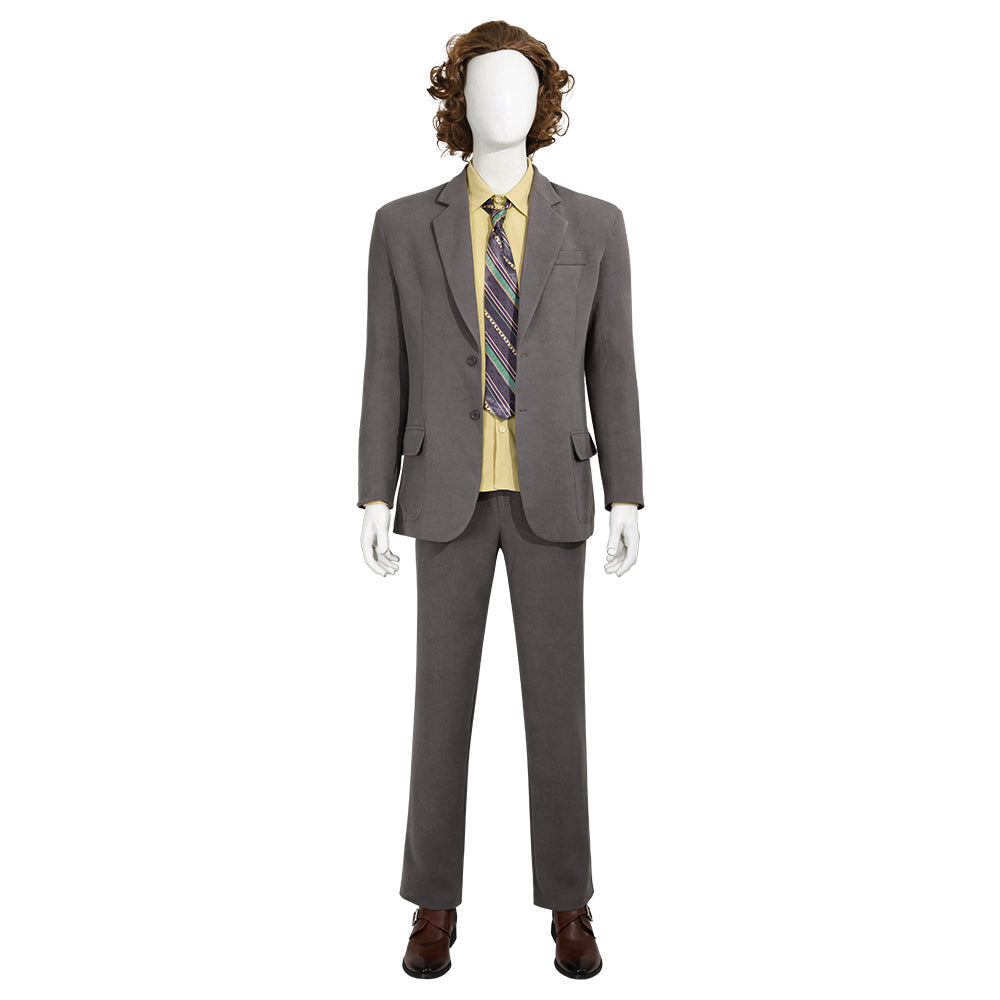 Joker 2 Cosplay Costume Movie Cosplay Joker Gray Outfit Costume Party Halloween Suit