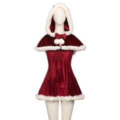 Love Actually Christmas Part Cosplay Costume Red Suit for Girls