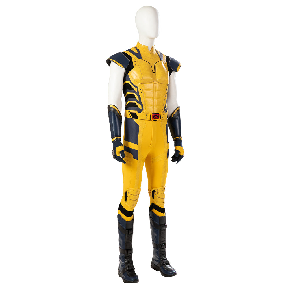 Deadpool 3 Movie Wolverine Cosplay Costume Yellow Suit for Men's Cosplay Party