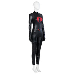 G.I. Joe: Rise of Cobra The Baroness Cosplay Costume Black Jumpsuit for Girls Cosplay COBRA Suit for Halloween Party