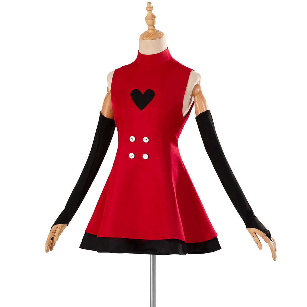 Hazbin Hotel Cosplay Costume Red Dress Cosplay Hazbin Hotel Suit for Women Cosplay Halloween Party