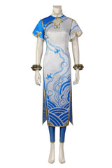 Chun-Li Cosplay Costume for Women Game Street Fighter 6 Cheongsam Comic Con Set