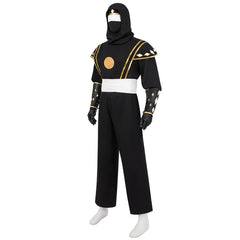 Mighty Morphin Power Rangers Black Ninja Cosplay Costume Black Costume for Men Cosplay Party