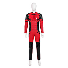 Deadpool & Wolverine Cosplay Costume with Doggie Jumpsuit Deadpool Cosplay Red Costume for Men