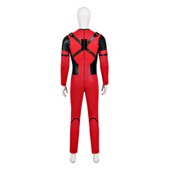 Deadpool & Wolverine Cosplay Costume with Doggie Jumpsuit Deadpool Cosplay Red Costume for Men