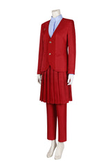 The Hunger Games: The Ballad of Songbirds & Snakes Cosplay Costume Red School Uniform for Women