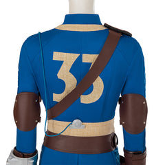 Movie Fallout Lucy Cosplay Costume for Women Blue Costume Cosplay Lucy Suit Party Display