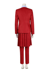 The Hunger Games: The Ballad of Songbirds & Snakes Cosplay Costume Red School Uniform for Women