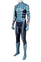 Marvel's Spider-Man Fear-Itself Suit Cosplay Bodysuit Blue Jumpsuit for Men