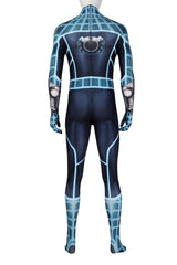 Marvel's Spider-Man Fear-Itself Suit Cosplay Bodysuit Blue Jumpsuit for Men