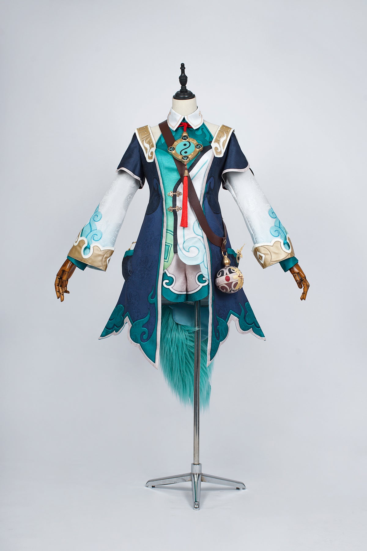 Honkai: Star Rail Huohuo Cosplay Costumes Games Blue Suit for Girls Fans of Honkai: Star Rail Cosplay Party