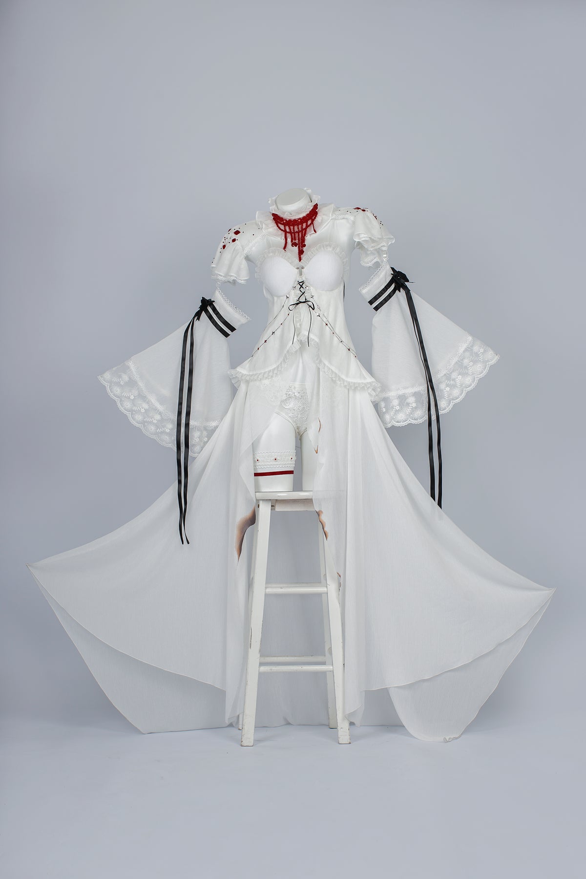 Path to Nowhere Cocoa Lee Cosplay Costumes White Sexy Dress for Cocoa Lee Girls Cosplay Party